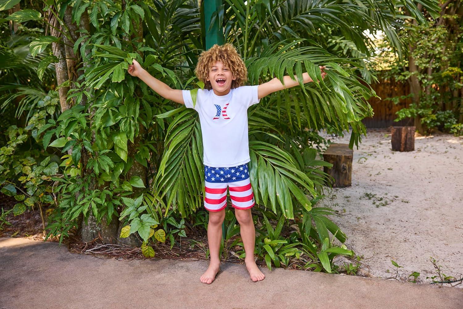 imageHurley Boys Pull on Swim TrunksAmericana