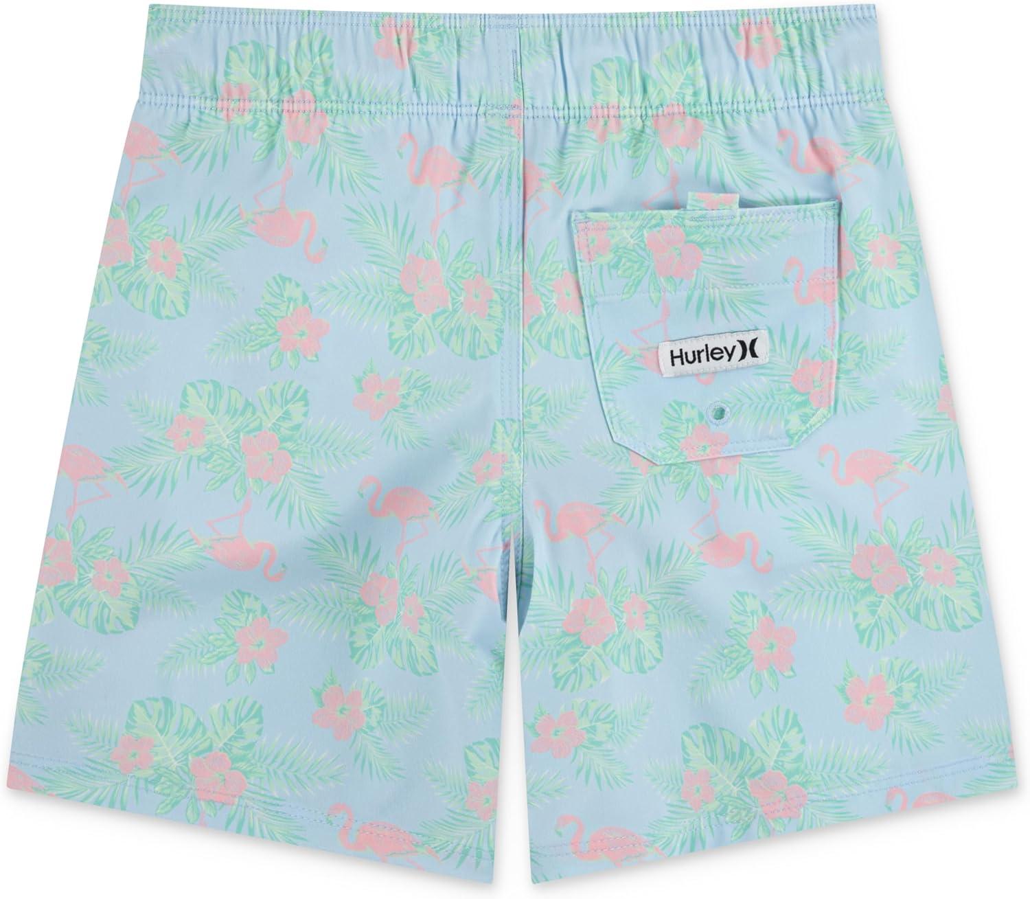 imageHurley Boys Pull on Swim TrunksBlue IceFlamingo