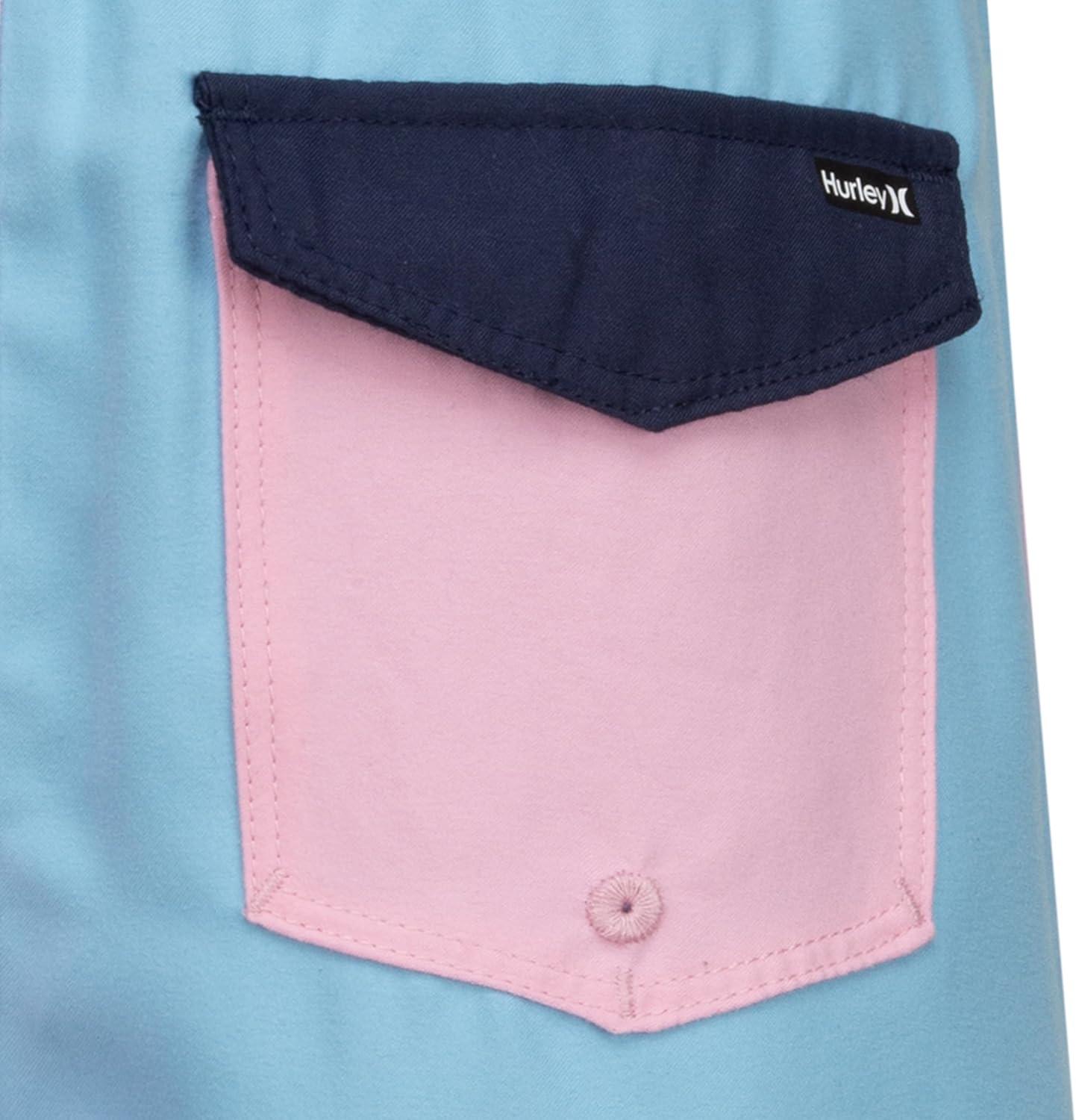imageHurley Boys Pull on Swim TrunksMidnight NavyPink