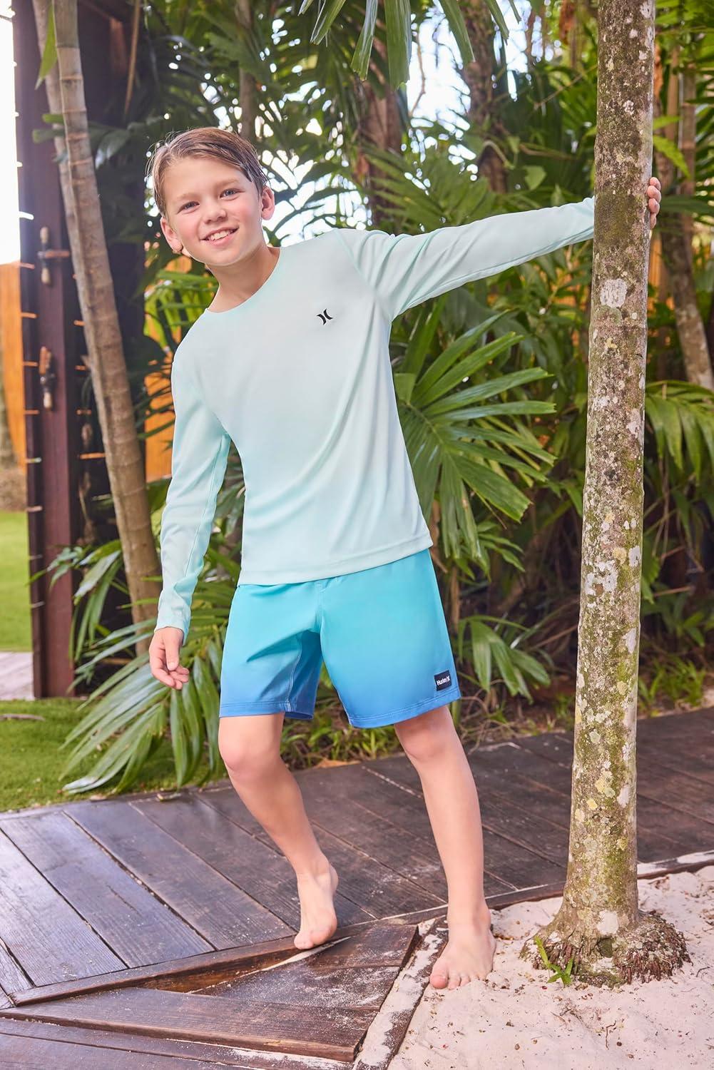 imageHurley Boys Pull on Swim TrunksMint Candy Ombre