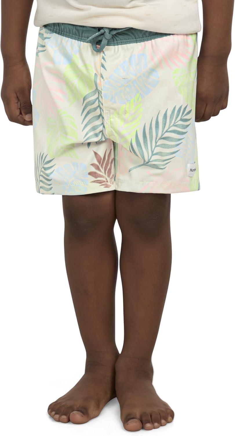 imageHurley Boys Pull on Swim TrunksPale Ivory Palms