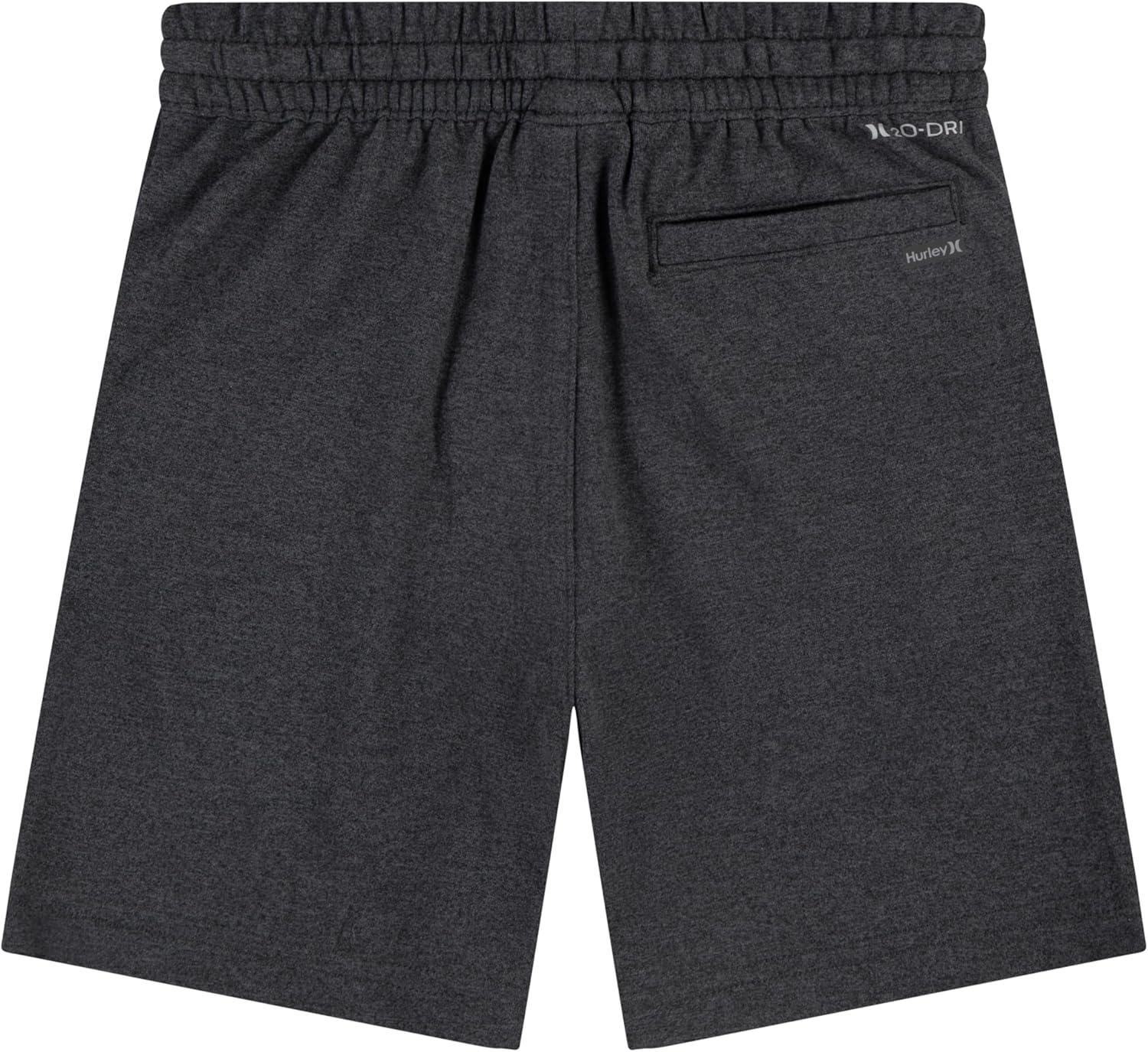 imageHurley Boys Soft Basic Pull on ShortsBlack Heather