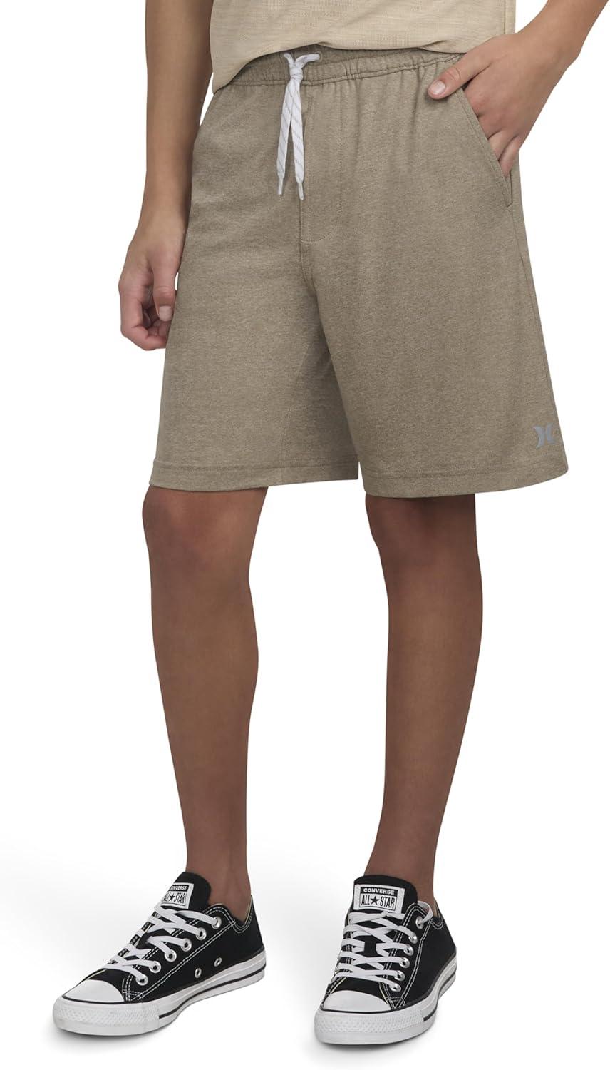 imageHurley Boys Soft Basic Pull on ShortsKhaki Heather