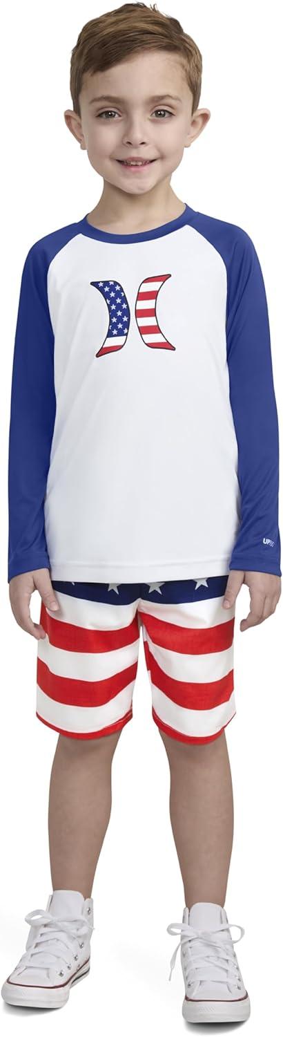 imageHurley Boys Swim Suit 2Piece Outfit SetAmericana