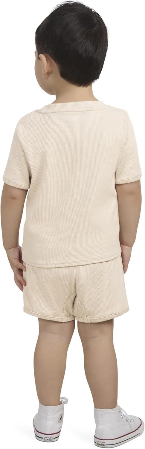imageHurley Unisex Baby Rib Knit Tshirt and Shorts 2piece Outfit SetRattan