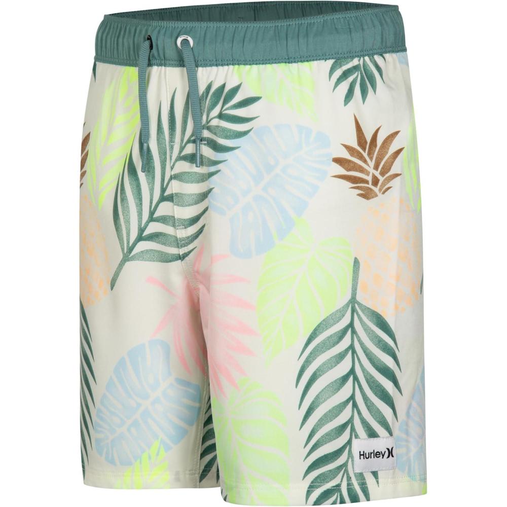 imageHurley Boys Pull on Swim TrunksPale Ivory Palms