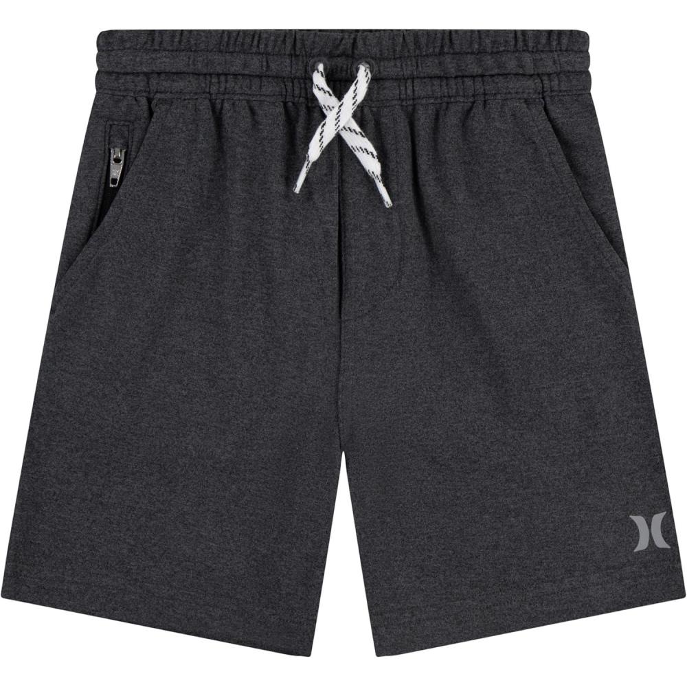 imageHurley Boys Soft Basic Pull on ShortsBlack Heather