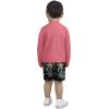 imageHurley Boys Long Sleeve Rash Guard Swim Suit 2Piece Outfit SetRedMulti Palms
