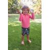 imageHurley Boys Long Sleeve Rash Guard Swim Suit 2Piece Outfit SetRedMulti Palms