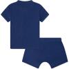 imageHurley Unisex Baby Rib Knit Tshirt and Shorts 2piece Outfit SetMidnight Blue