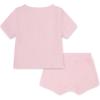imageHurley Unisex Baby Rib Knit Tshirt and Shorts 2piece Outfit SetSunkissed Melon