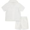 imageHurley babyboys And Toddler Boys Short Sleeve Button Up Shirt and Shorts 2piece Outfit SetMarshmallow