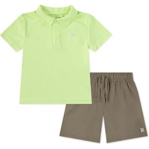 imageHurley Boys And Toddler Boys Polo and Shorts 2piece Outfit SetDigi Lemon Heather