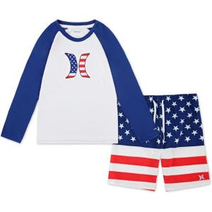 imageHurley Boys Swim Suit 2Piece Outfit SetAmericana