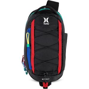 imageHurley Mens Crossbody Sling Bag Stone Grey One SizeBlackPrimary Multi