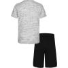imageHurley BabyBoys And Toddler Boys Soft Basic Cloud Slub Tshirt and Shorts 2piece Outfit SetBlackWhite