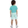 imageHurley BabyBoys And Toddler Boys Soft Basic Cloud Slub Tshirt and Shorts 2piece Outfit SetBlue IceFlamingo