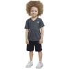 imageHurley BabyBoys And Toddler Boys Soft Basic Cloud Slub Tshirt and Shorts 2piece Outfit SetCarbon
