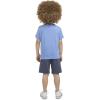imageHurley BabyBoys And Toddler Boys Soft Basic Cloud Slub Tshirt and Shorts 2piece Outfit SetLight Blue