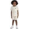 imageHurley BabyBoys And Toddler Boys Soft Basic Cloud Slub Tshirt and Shorts 2piece Outfit SetPale IvoryMulti Stripe