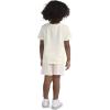 imageHurley BabyBoys And Toddler Boys Soft Basic Cloud Slub Tshirt and Shorts 2piece Outfit SetPale IvoryMulti Stripe