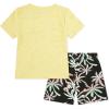 imageHurley BabyBoys And Toddler Boys Soft Basic Cloud Slub Tshirt and Shorts 2piece Outfit SetYellowMulti Palms