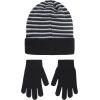 imageHurley Unisex Kids Beanie and Glove SetBlack Striped