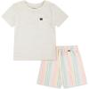 Pale Ivory/Multi Stripe