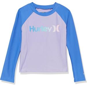 imageHurley Girls Long Sleeve Rash Guard ShirtPurple Pulse
