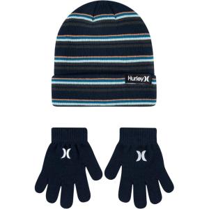 imageHurley Unisex Kids Beanie and Glove SetObsidian