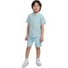 imageHurley Boys Woven Button Down ShirtBlue IceFlamingo