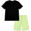 imageHurley boys Graphic Tshirt and Shorts 2piece Outfit SetBlackDigi Lemon