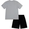 imageHurley boys Graphic Tshirt and Shorts 2piece Outfit SetGreyBlack