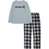 imageHurley Boys Pajama 2Piece SetWolf GreyBuffalo Check