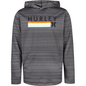 imageHurley Boys Long Sleeve Hooded Graphic TShirtDark Grey Heather