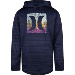 imageHurley Boys Long Sleeve Hooded Graphic TShirtObsidian Heather