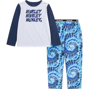 imageHurley Boys Pajama 2Piece SetMidnight Navy Tie Dye