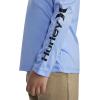imageHurley Boys Long Sleeve UPF 50 Rash Guard Swim ShirtBlue Dream