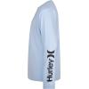 imageHurley Boys Long Sleeve UPF 50 Rash Guard Swim ShirtBlue Dream