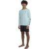 imageHurley Boys Long Sleeve UPF 50 Rash Guard Swim ShirtMint Candy Heather