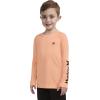 imageHurley Boys Long Sleeve UPF 50 Rash Guard Swim ShirtSunset Glow Heather