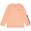 imageHurley Boys Long Sleeve UPF 50 Rash Guard Swim ShirtSunset Glow Heather