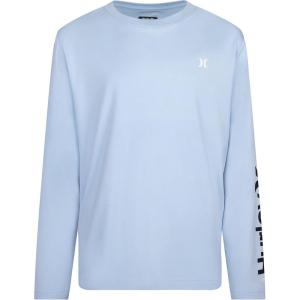 imageHurley Boys Long Sleeve UPF 50 Rash Guard Swim ShirtBlue Dream