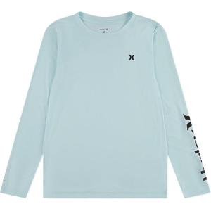 imageHurley Boys Long Sleeve UPF 50 Rash Guard Swim ShirtMint Candy Heather