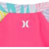 imageHurley Girls Long Sleeve Rash Guard 2Piece SwimsuitPink Punch