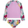 imageHurley Girls Long Sleeve Rash Guard 2Piece SwimsuitPinkFruits