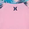 imageHurley Girls Long Sleeve Rash Guard 2Piece SwimsuitPinkPalms