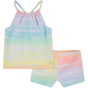 imageHurley Girls Boyshort Tankini 2Piece SwimsuitRainbow