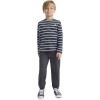 imageHurley Boys Long Sleeve Soft Basic Cloud Slub TShirtCarbonWhite