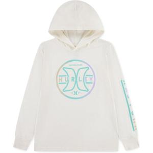 imageHurley Boys Long Sleeve Hooded Graphic TShirtPale Ivory